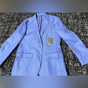 Bonobos Unconstructed Italian Blazer 40r subtle windowpane Linen NEW